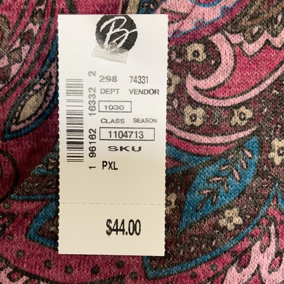 PM PXL Emily Daniels paisley floral print top - Picture 15 of 16